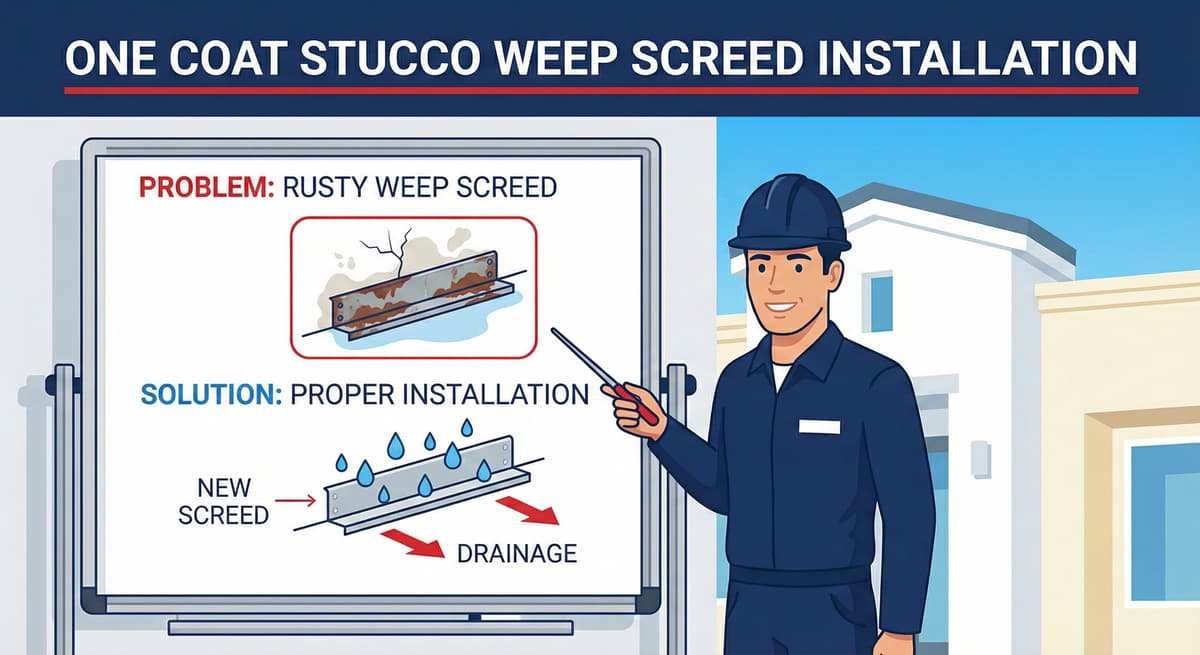 Stucco Champions infographic comparing warm earth-tone stucco versus cool modern white stucco to show the impact on curb appeal.