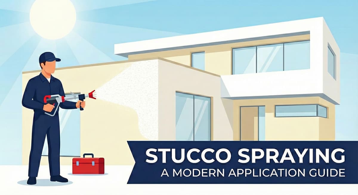 Stucco Champions infographic comparing warm earth-tone stucco versus cool modern white stucco to show the impact on curb appeal.